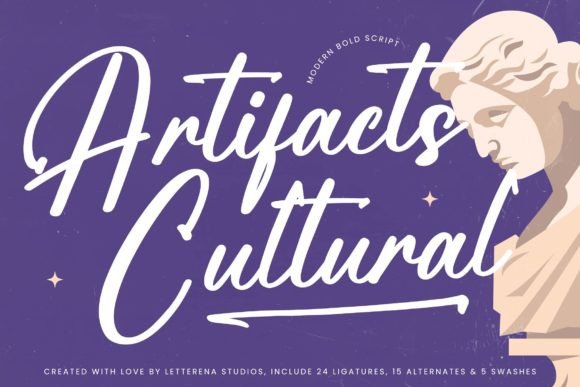 Artifacts Cultural: A Elegant Handwritten Font