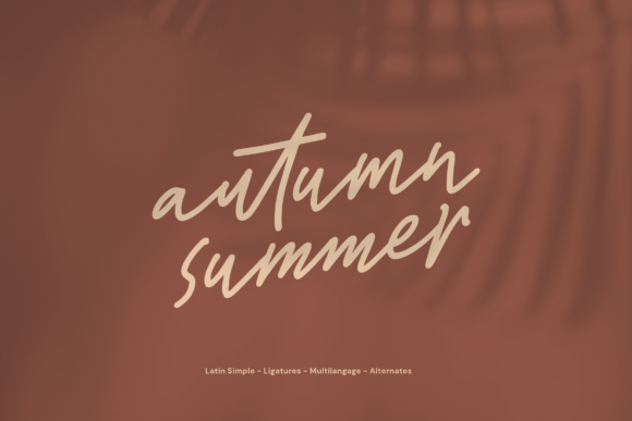 Autumn Summer Font Review