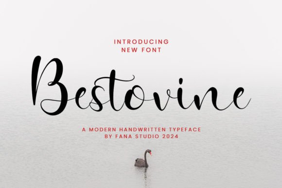 Bestovine: A Script Font for Creative Projects
