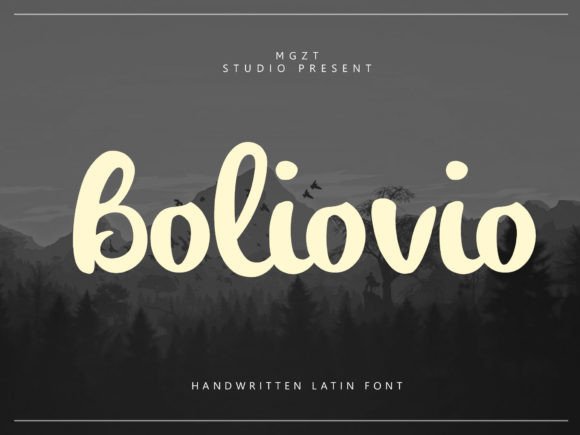 Boliovio: A Luxurious Script Font for Web Design