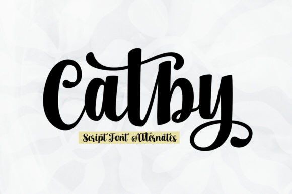 Catby: A Stylish Script Font for Designers