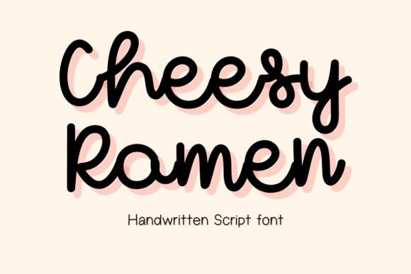 Cheesy Ramen Font for Creative Projects