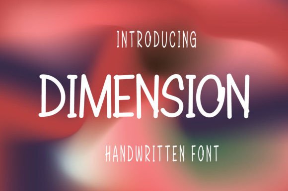 Dimension: A Font for Creative Web Projects