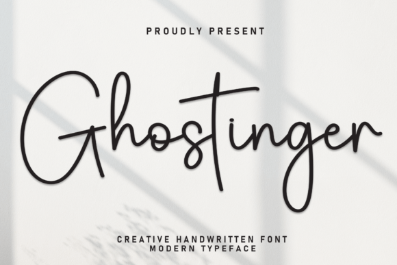 Ghostinger: A Handwritten Font for Web Design