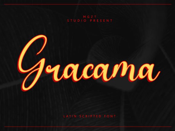 Gracama: A Font for Elegant Creations