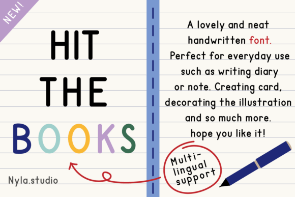Hit the Books Font for Business