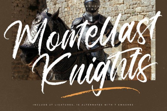 Montellast Knights Font for Creative Projects