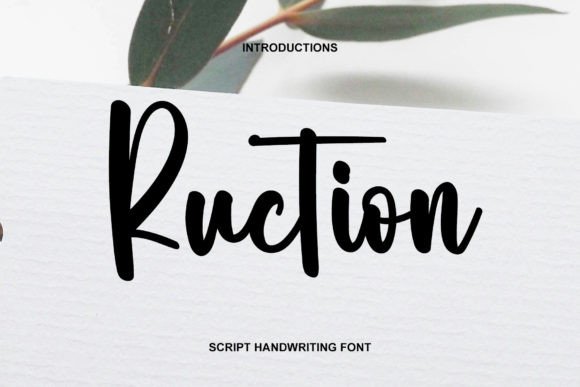 Ruction: A Stylish Handwritten Font