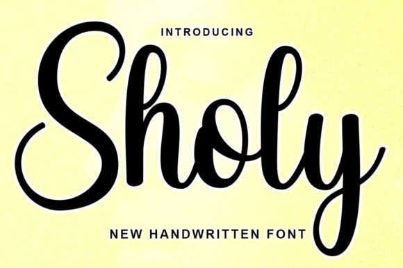 Sholy: A Modern Script Font for Web Design