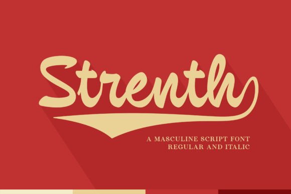 Strenth: A Bold Script for Branding